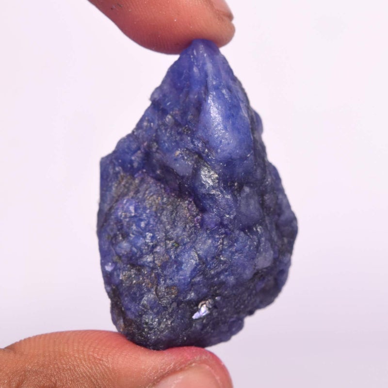 GEMHUB Natural Blue Sapphire Rough Gemstones 8-200 Carats Raw Crystals and Healing Stones Loose Gemstone Necklace For Women And Men - Image 3