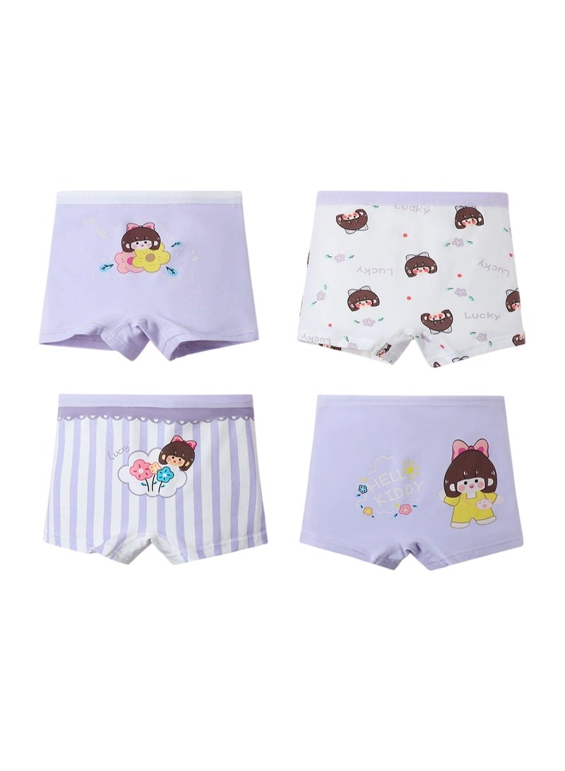 Bidani Pure Cotton Soft Comfort Panties – 4 PC Girl - Image 1