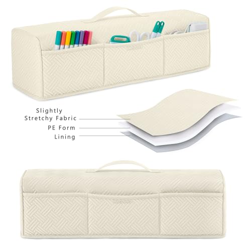 IMAGINING Stretchy & Washable Padded Dust Cover Compatible with Cricut Maker 3, Maker 4, Explore Air 2, Explore 3, Explore 4 Machines – with Pockets for Cricut Accessories and Suppliers, Tools - Image 5