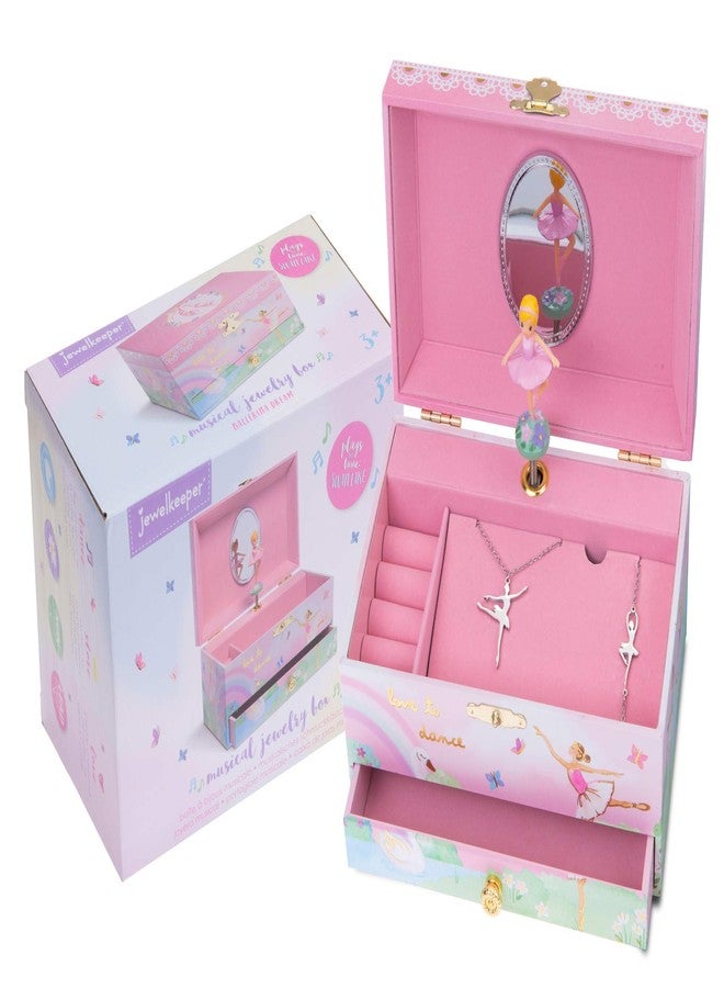 Jewelkeeper Ballerina Music Box & 3-Piece Jewelry Set - Pink Ballerina - Image 4