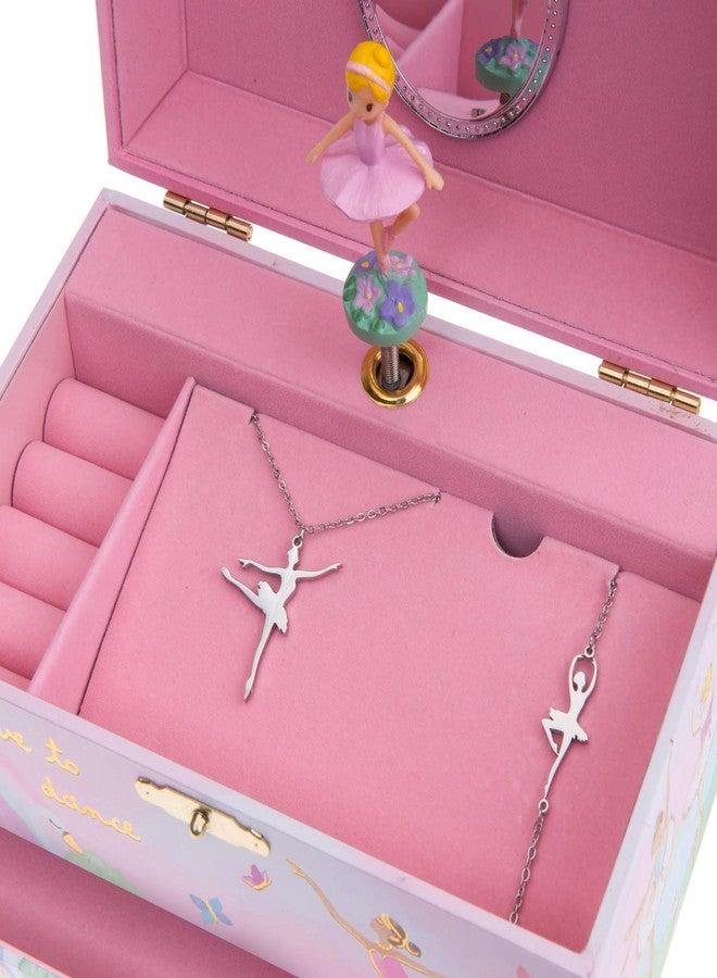 Jewelkeeper Ballerina Music Box & 3-Piece Jewelry Set - Pink Ballerina - Image 3