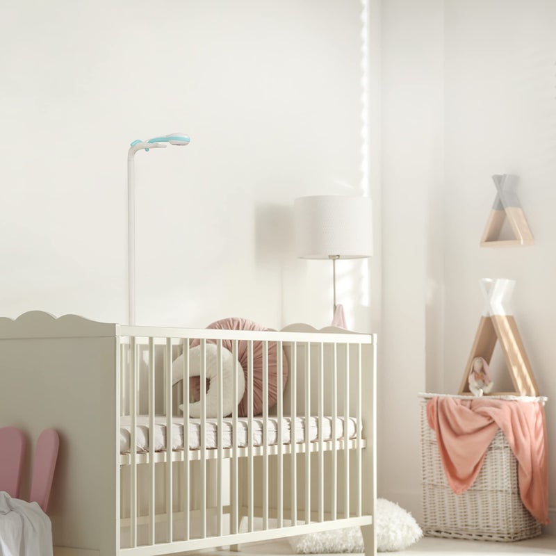 Lollipop Floor Stand, Baby Monitor Floor Stand, Compatible Baby Monitor, Crib Nursery Baby Watch Stand with Flexible Strong Silcone Head, White - Image 5