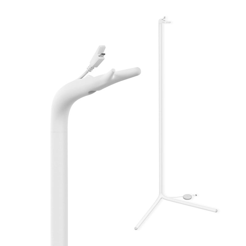 Lollipop Floor Stand, Baby Monitor Floor Stand, Compatible Baby Monitor, Crib Nursery Baby Watch Stand with Flexible Strong Silcone Head, White - Image 1