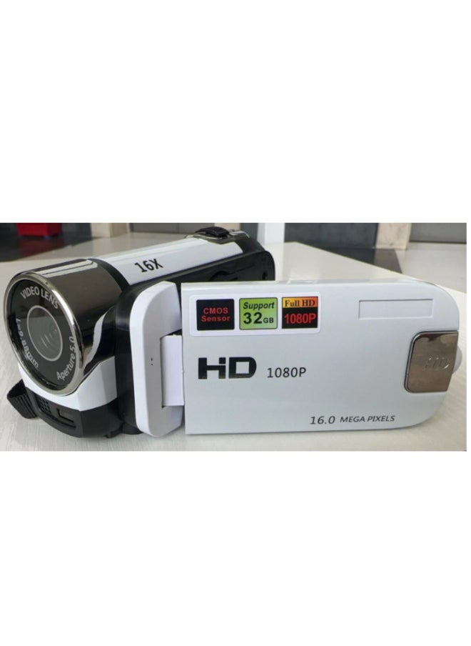 Generic English Manufacturers Produce HD100A HD Digital Camera 16 Million Pixels 1080p Camera-Body Color:Standard White English Version American Standard  - Image 1