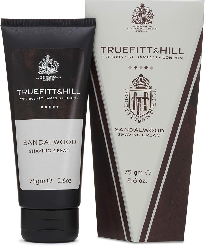 Truefitt & Hill Sandalwood Shaving Cream Tube - 75g (2.65 oz) - Image 1