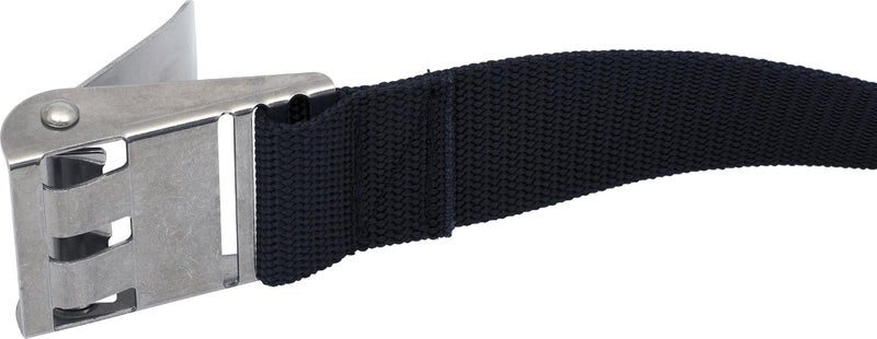 Cressi Nylon Weight Belt with Quick-Release Stainless Steel Buckle for Freediving and Spearfishing - Black - Image 3