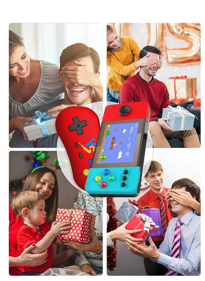 SYOSI - Retro Handheld Game Console, 500 FC Games, 3.5" Screen, 1200mAh Battery Portable Video Game Console, Protective EVA Case, Support Two Players & TV Connection, Gifts for Your Boys Girls - Image 1