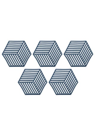 5PCS Silicone Trivet Mats Heat Resistant Hexagon Bowl Mats for Drinks Outdoor Table Hot Dishes Blue - pzsku/Z44083B5F6AC97DDC5B1EZ/45/_/1734083749/8d1a40f9-484d-4038-b198-6ee1cf000c40