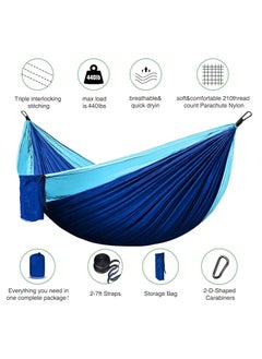 Hammock Camping, Portable Single/Double Hammock for Outdoor Hiking Backpack - 210D Nylon Hammock Swing for Backyard & Garden - pzsku/Z44083EB5C3630012D67FZ/45/_/1733989211/82c2a4d3-d11b-420d-990c-eab17fad5fe5