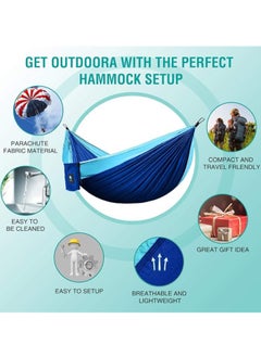 Hammock Camping, Portable Single/Double Hammock for Outdoor Hiking Backpack - 210D Nylon Hammock Swing for Backyard & Garden - pzsku/Z44083EB5C3630012D67FZ/45/_/1733989242/cabfd291-0f1e-4147-81e3-fa9aa2518389