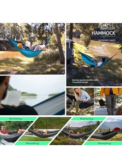 Hammock Camping, Portable Single/Double Hammock for Outdoor Hiking Backpack - 210D Nylon Hammock Swing for Backyard & Garden - pzsku/Z44083EB5C3630012D67FZ/45/_/1733989267/c851170f-919f-427a-8bb0-79cf5667d2f4