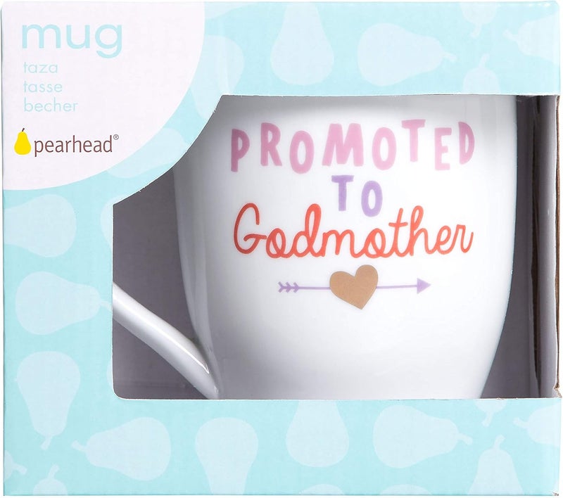 Pearhead Promoted To Godmother Mug Keepsakes For Godmothers New Baby Announcement Proposal Gift Holds 14 oz - Image 3