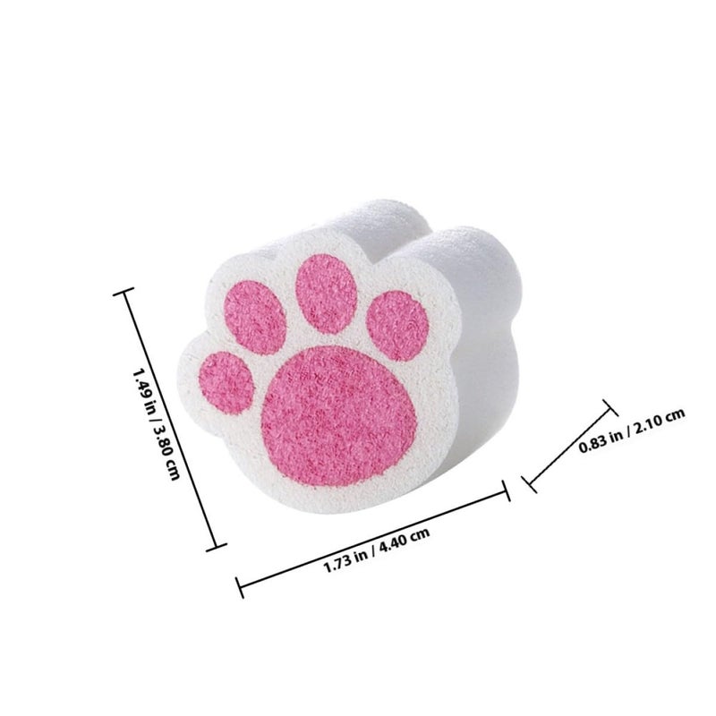 4 Pack Cat Paw Non Scratch Cleaning Sponges For Glass Mirror Kitchen Bathroom - Image 3