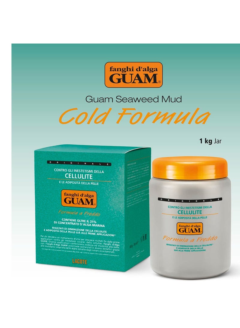 guam GUAM Anti-cellulite Mud COLD FORMULA, Seaweed Body Wrap for Cellulite, Skin Tightening Clay for Body Cellulite and Leg Swelling, Lymphatic Drainage | Cellulite Removal Treatment (2.2 LB) - Image 4