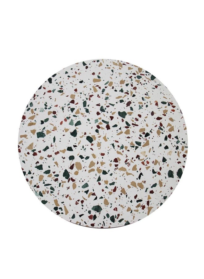 DANUBE HOME Venveto Round Coffee Table - White Pattern  - Image 5