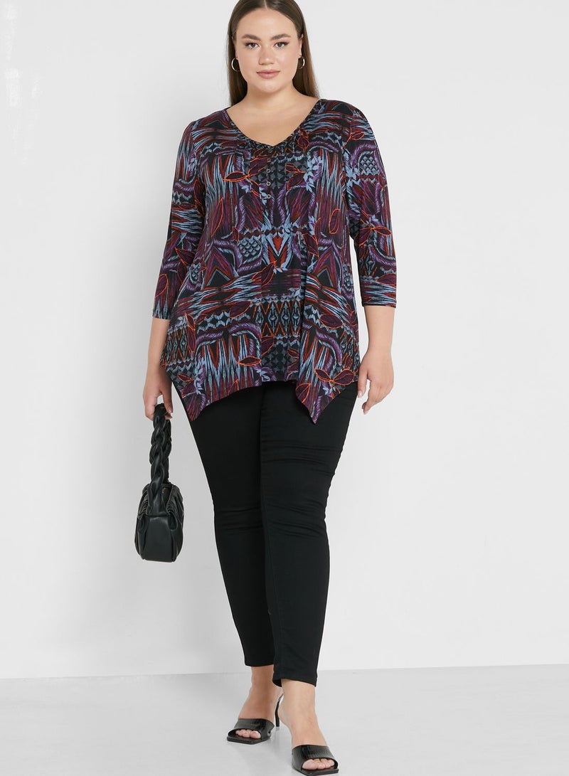 افينيو بلوزة مطبوعة من آيلا - Image 4