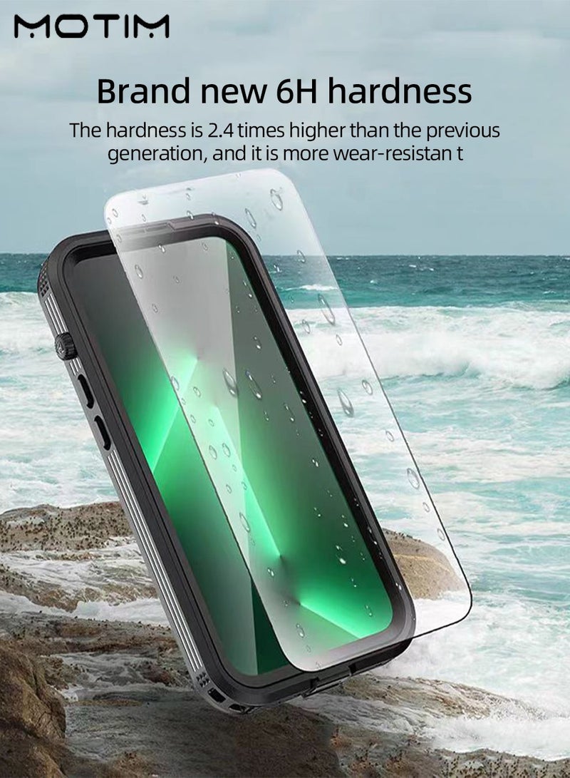 Motim Waterproof Case for iPhone 14 Pro Max with Built in Screen Protector and Lanyard, Wireless Magsafe Magnetic Heavy Duty Shockproof Case Cover  - Image 2