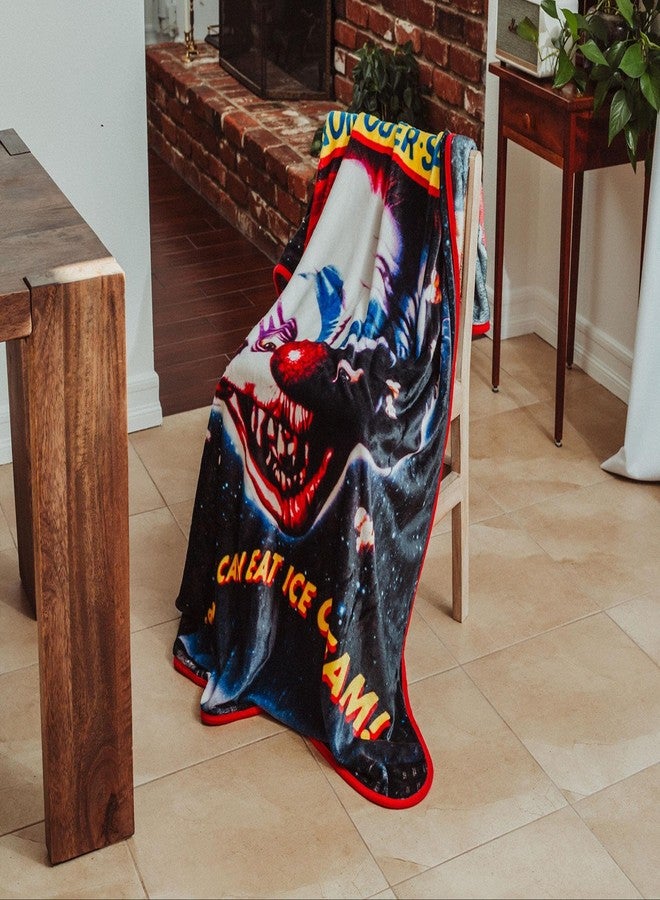 Silver Buffalo Killer Klowns from Outer Space Original Poster Raschel Fleece Throw Blanket | Soft Plush Cover for Sofa, Bed | 45 x 60 Inches - Image 5