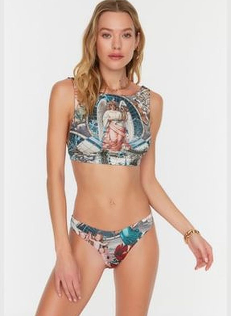 trendyol Ethnic Pattern Regular Leg Bikini Bottoms TBESS22BA0306 - Image 3