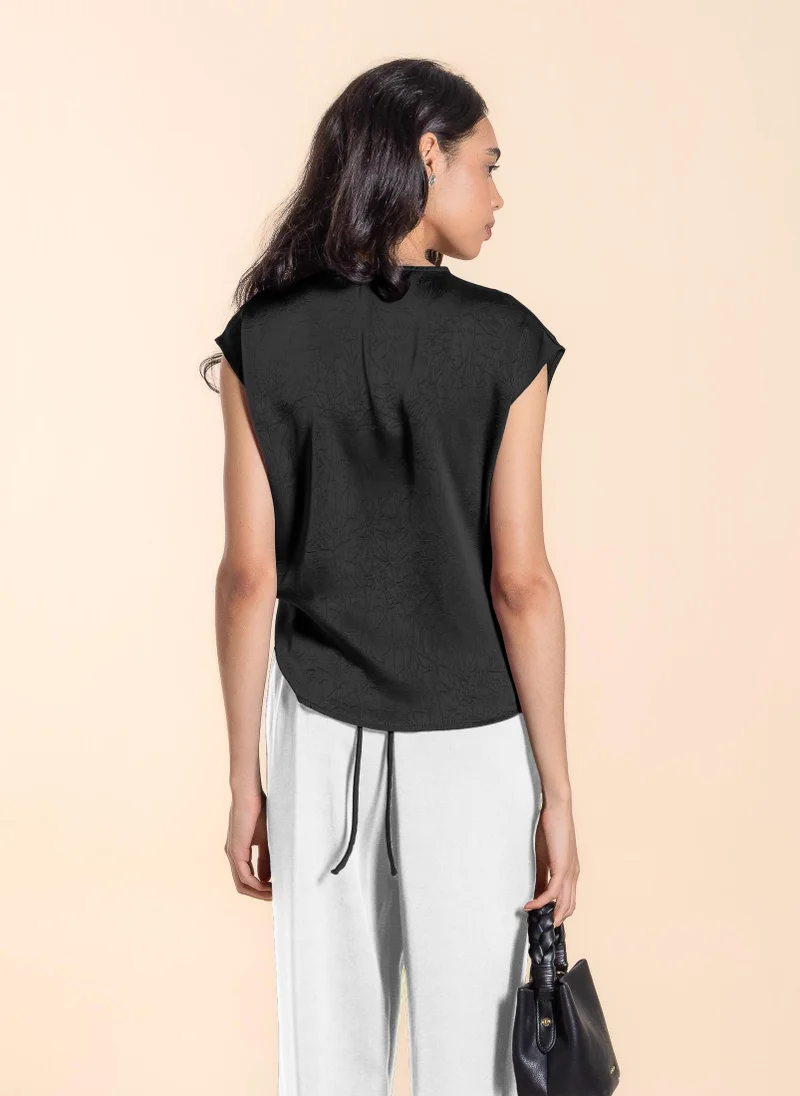 شايبس بلوزة بربطة خلفية بنقاط بولكا