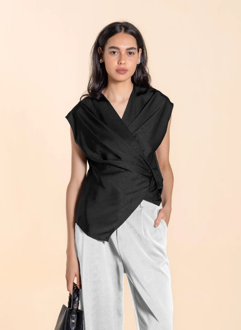 شايبس بلوزة بربطة خلفية بنقاط بولكا