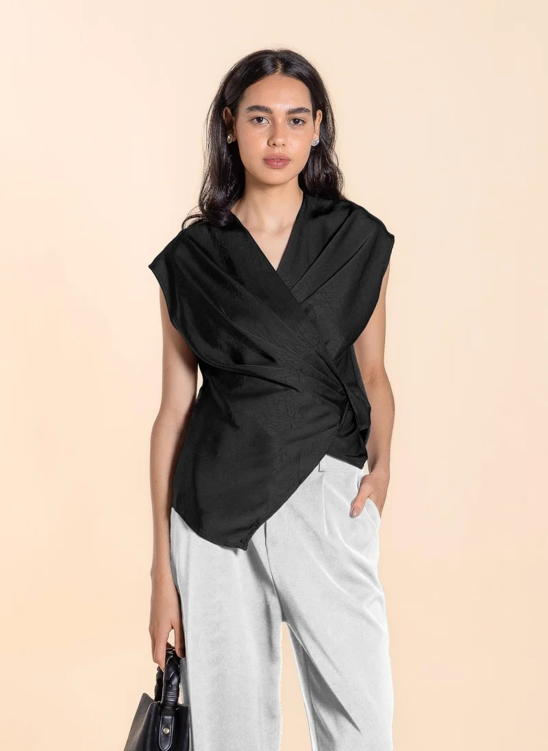 شايبس بلوزة بربطة خلفية بنقاط بولكا