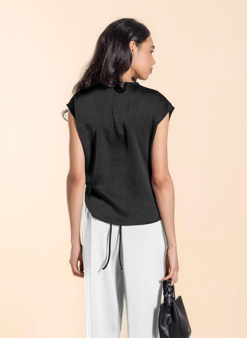 شايبس بلوزة بربطة خلفية بنقاط بولكا