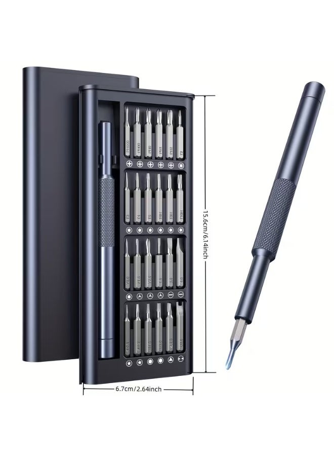 Goolsky مجموعة مفكات دقيقة صغيرة 25 في 1، مجموعة أدوات إصلاح مهنية مغناطيسية مصغرة للهاتف، الكمبيوتر، الساعة، اللابتوب، جرس الباب، النظارات، الإلكترونية، [مفك من الصلب المحمل] - Image 3