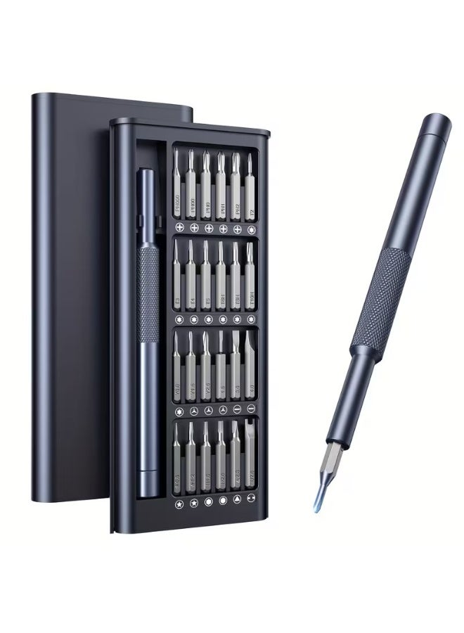 Goolsky مجموعة مفكات دقيقة صغيرة 25 في 1، مجموعة أدوات إصلاح مهنية مغناطيسية مصغرة للهاتف، الكمبيوتر، الساعة، اللابتوب، جرس الباب، النظارات، الإلكترونية، [مفك من الصلب المحمل] - Image 1