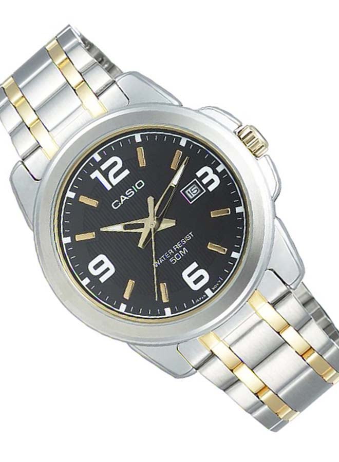 CASIO Men Enticer Stainless Steel Analog Quartz Watch MTP-1314SG-1AVDF - 46 mm - Silver/Gold - Image 5