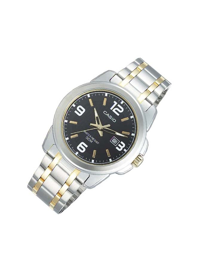 CASIO Men Enticer Stainless Steel Analog Quartz Watch MTP-1314SG-1AVDF - 46 mm - Silver/Gold - Image 4