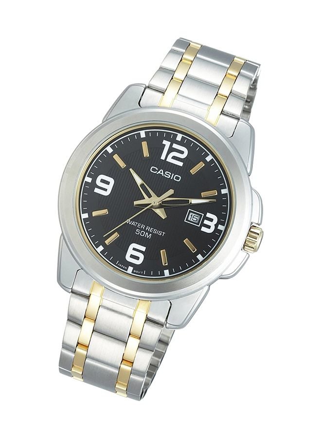 CASIO Men Enticer Stainless Steel Analog Quartz Watch MTP-1314SG-1AVDF - 46 mm - Silver/Gold - Image 3