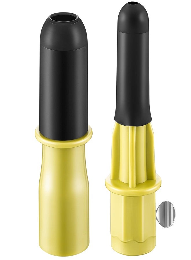 Dreyoo Broken Bulb Changer for High Ceilings, Light Changer for Changing Broken Incandescent and Candelabra Bulbs, Compatible with Standard Threaded Extension Pole, Pole Not Included (Yellow) - Image 1
