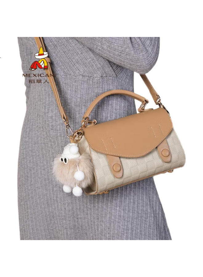 Scarecrow Leather Handbag For Women, Versatile Luxury Shoulder Bag, Crossbody Small Square Bag, Birthday Gift For Girlfriend - Image 2