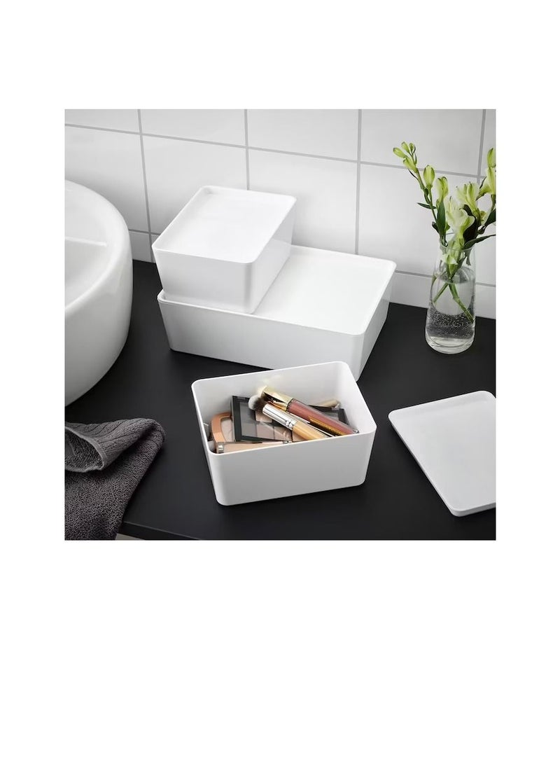 Box with lid, white13x18x8 cm - Image 2