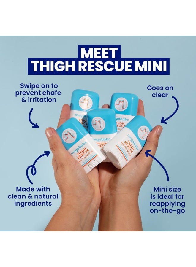 Megababe Thigh Rescue Anti-Chafe Stick Mini | Travel size, great for on-the-go | Prevents skin chafe & irritation | Thighs, arms, bra-lines & more | 0.81 oz (Pack of 1) - Image 3