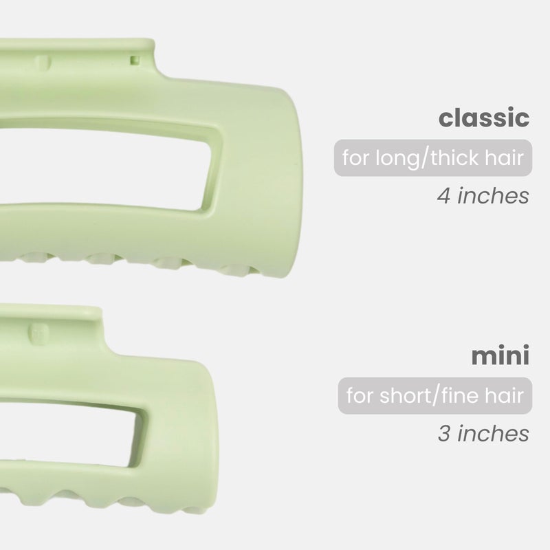 Mello The Original Mello Hair Claw Clip Squishy Claw Clip Made in Korea Patent Pending 30021976 (Green, Medium) - Image 2