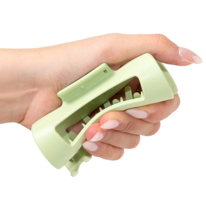 Mello The Original Mello Hair Claw Clip Squishy Claw Clip Made in Korea Patent Pending 30021976 (Green, Medium) - Image 1