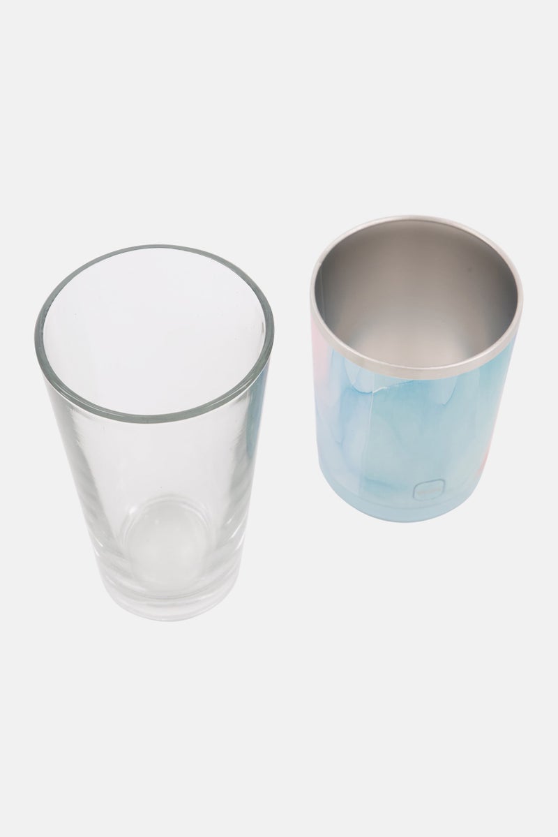 asobu Vacuum Insulated Stainless Steel Beer Sleeve Glass 500ml, Blue - Image 4