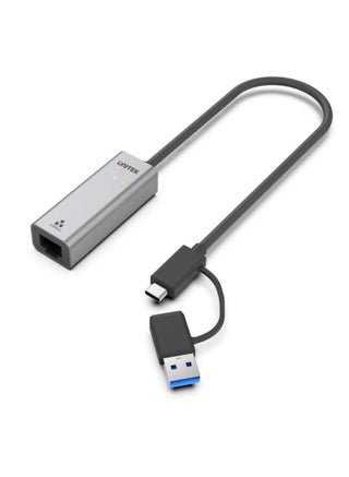 UNITEK Hybrid USB-C and USB-A to 2.5G Gigabit Ethernet Adapter with High-Speed Network Support for Laptops, Desktops, and Ultrabooks - pzsku/Z4408D935AD7F1F74CA5FZ/45/1748871354/1b48f053-8a3d-4307-9403-4d362391531b