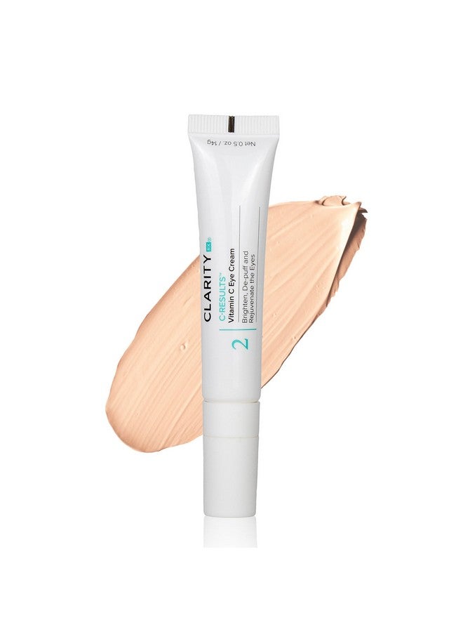 ClarityRx Cresults Natural Plantbased Vitamin C Eye Cream For Dark Circles Eye Bags Puffiness & Wrinkles (0.5 Oz) - Image 1