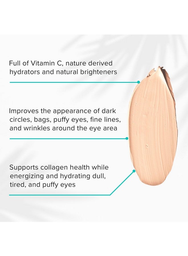 ClarityRx Cresults Natural Plantbased Vitamin C Eye Cream For Dark Circles Eye Bags Puffiness & Wrinkles (0.5 Oz) - Image 3