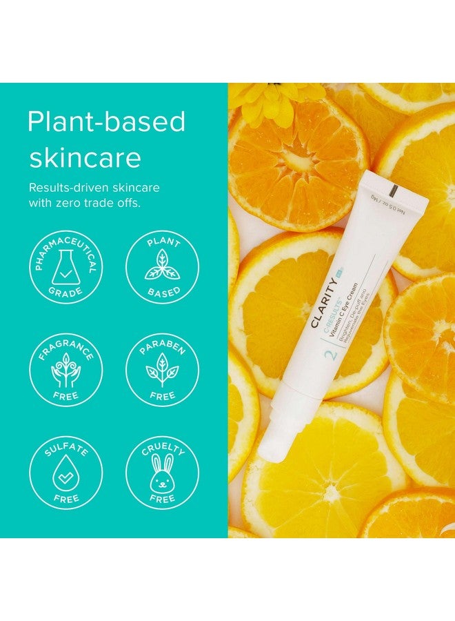 ClarityRx Cresults Natural Plantbased Vitamin C Eye Cream For Dark Circles Eye Bags Puffiness & Wrinkles (0.5 Oz) - Image 5