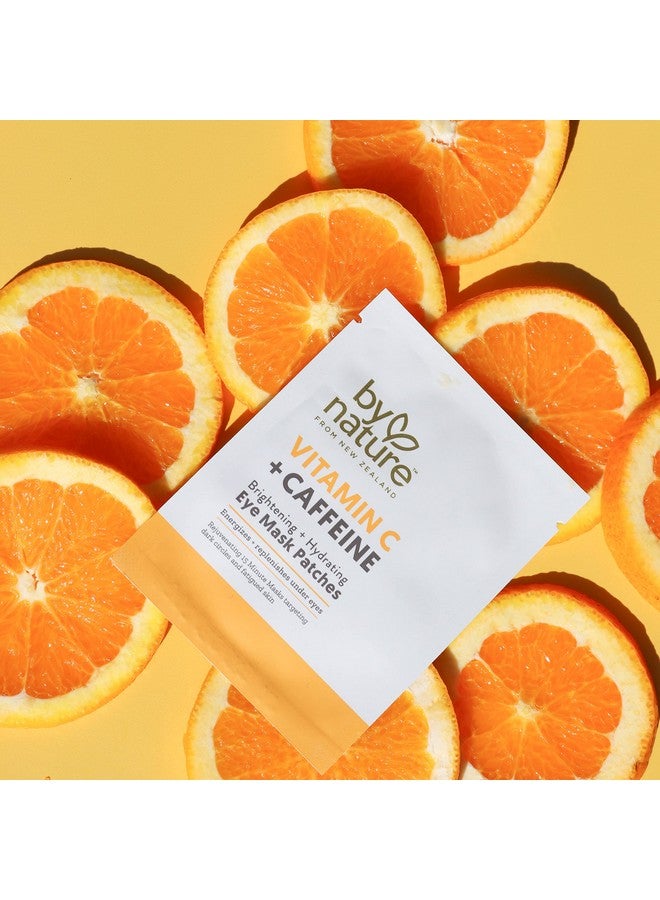 By Nature Vitamin C + Caffeine Brightening + Hydrating Under Eye Mask Patches - Energizing + Replenishing Eye Patches for Dark Circles - Skincare from New Zealand - Under Eye Patches - 5 Pairs - Image 4