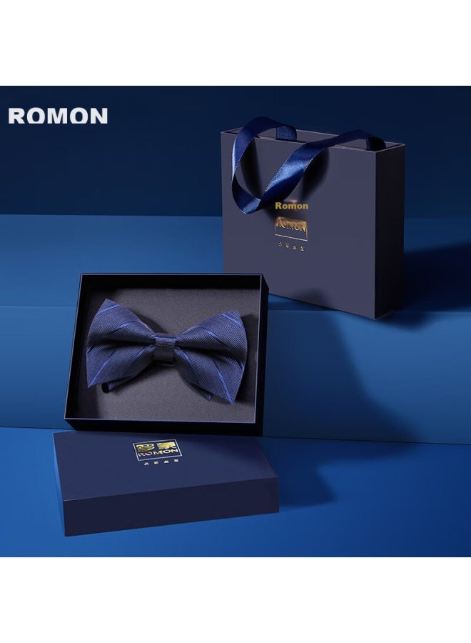 ROMON Luomeng Bow Tie For Men, Butterfly Bow For Groom And Groomsmen, Suit Shirt, Wine Red, 12*6cm  - Image 5