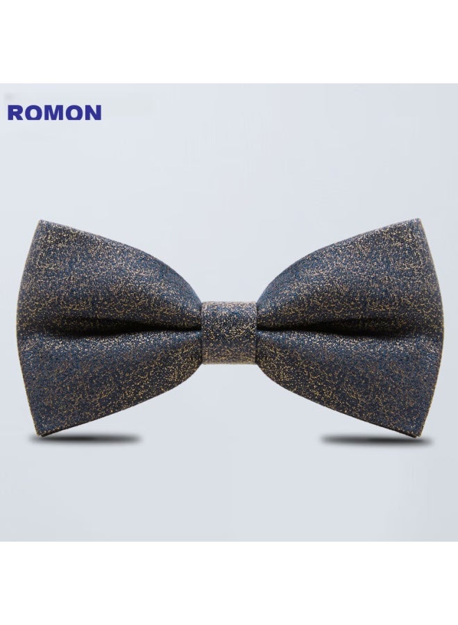 ROMON Luomeng Bow Tie For Men, Butterfly Bow For Groom And Groomsmen, Suit Shirt, Wine Red, 12*6cm  - Image 2
