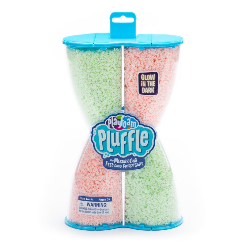 Educational Insights PluffleÂ® Glow-in-the-Dark - Sensory Bin Foam Set, No Mess Alternative to Sand Toys & Slime for Toddlers at Home or in the Classroom, Fun Sensory Table Filler, Gift for Ages 3+ - Image 1