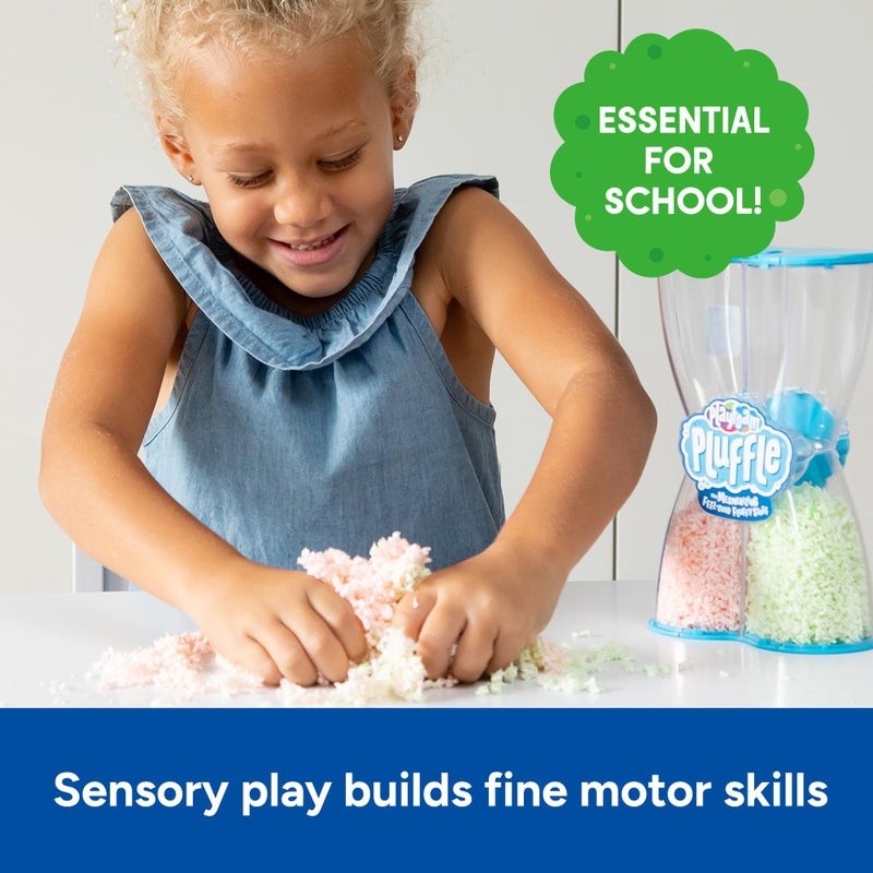 Educational Insights PluffleÂ® Glow-in-the-Dark - Sensory Bin Foam Set, No Mess Alternative to Sand Toys & Slime for Toddlers at Home or in the Classroom, Fun Sensory Table Filler, Gift for Ages 3+ - Image 5