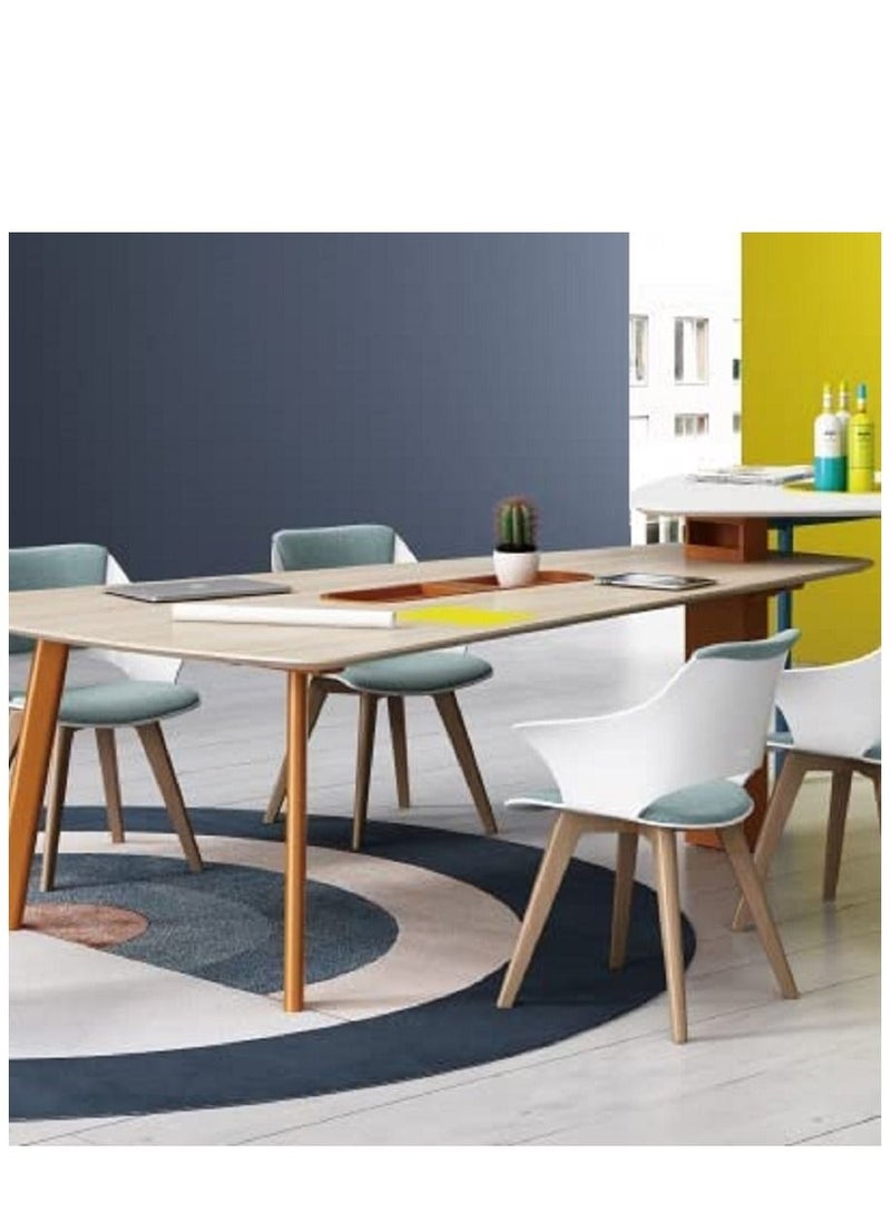 BAFCO - Dining Chair for Cafeteria Seating Side Chair Kitchen Resturants Hotels Living Room Chair (Material: ABS+Fabric) Multicolour - Image 1