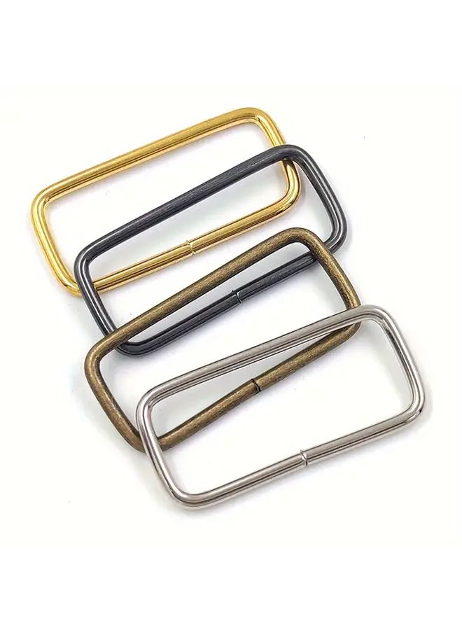 10pcs 38mm Gunblack Four Color Metal Square Buckle Alloy Accessories For Bag Wallet Luggage Strap - Image 4
